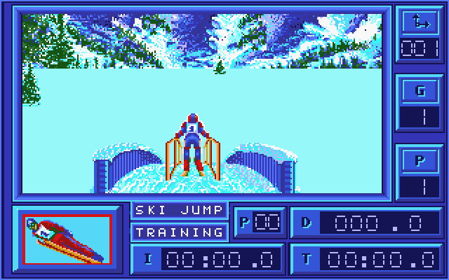 Downhill Challenge atari screenshot