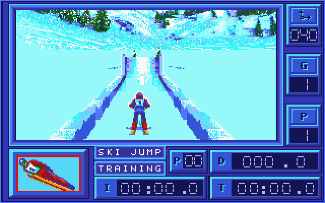 Downhill Challenge atari screenshot