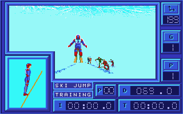 Downhill Challenge atari screenshot