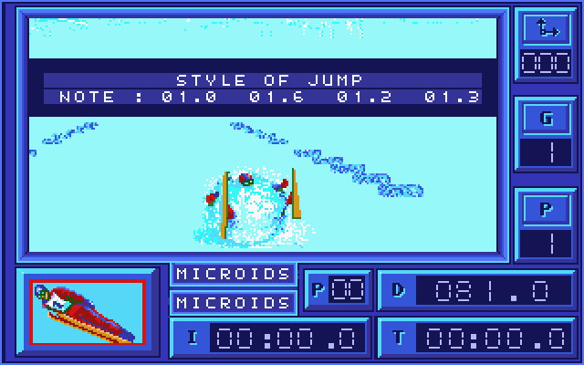 Downhill Challenge atari screenshot