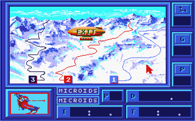 Downhill Challenge atari screenshot