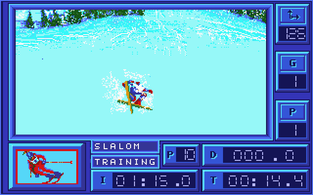 Downhill Challenge atari screenshot