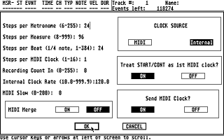 Dr. T's Midi Recording Studio atari screenshot