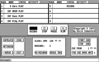 Dr. T's Midi Recording Studio atari screenshot