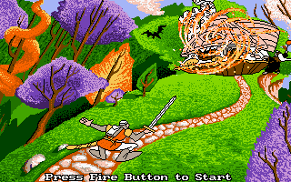 Dragon's Lair III - The Curse of Mordread atari screenshot