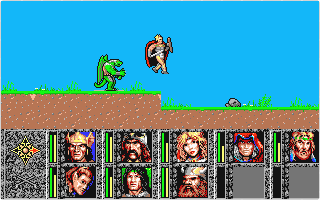 Dragons of Flame atari screenshot