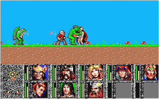 Dragons of Flame atari screenshot