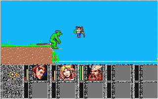 Dragons of Flame atari screenshot