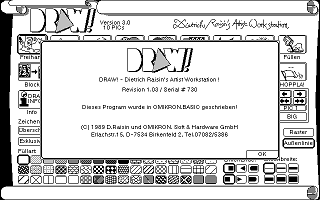 DRAW! - Dietrich Raisin's Artist Workstation atari screenshot