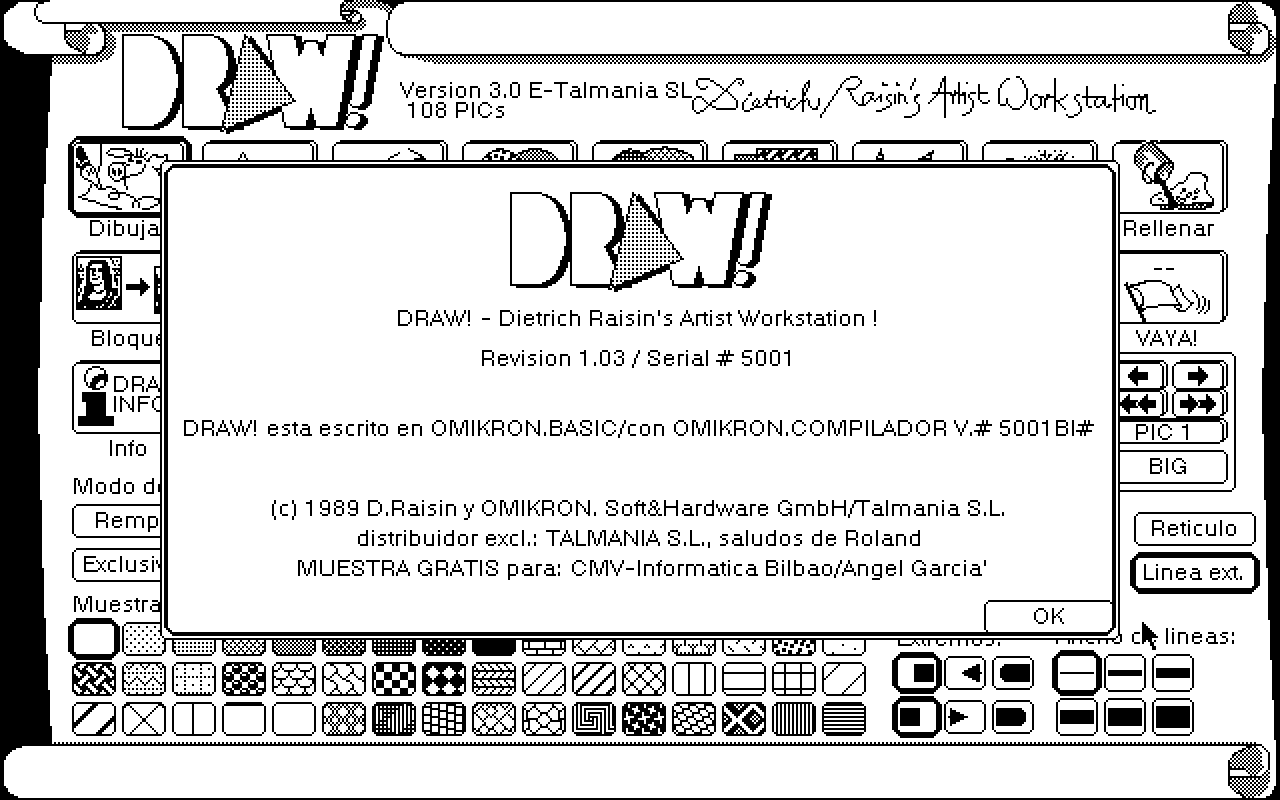 DRAW! - Dietrich Raisin's Artist Workstation atari screenshot
