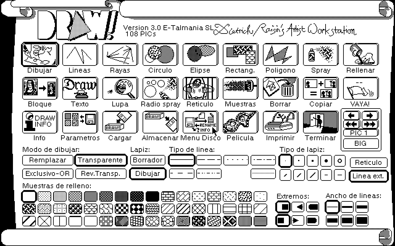 DRAW! - Dietrich Raisin's Artist Workstation atari screenshot