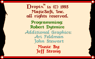 Dropix ST atari screenshot