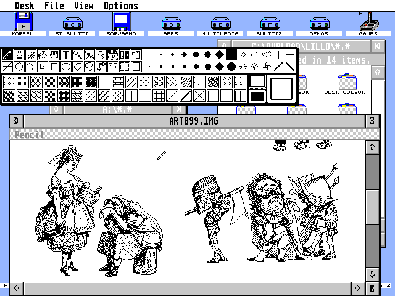 DTPaint atari screenshot