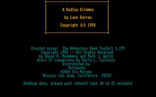Dudley Dilemma (A) — screenshot 1