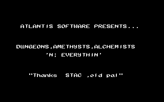 Dungeons, Amethysts, Alchemists'n Everythin' atari screenshot