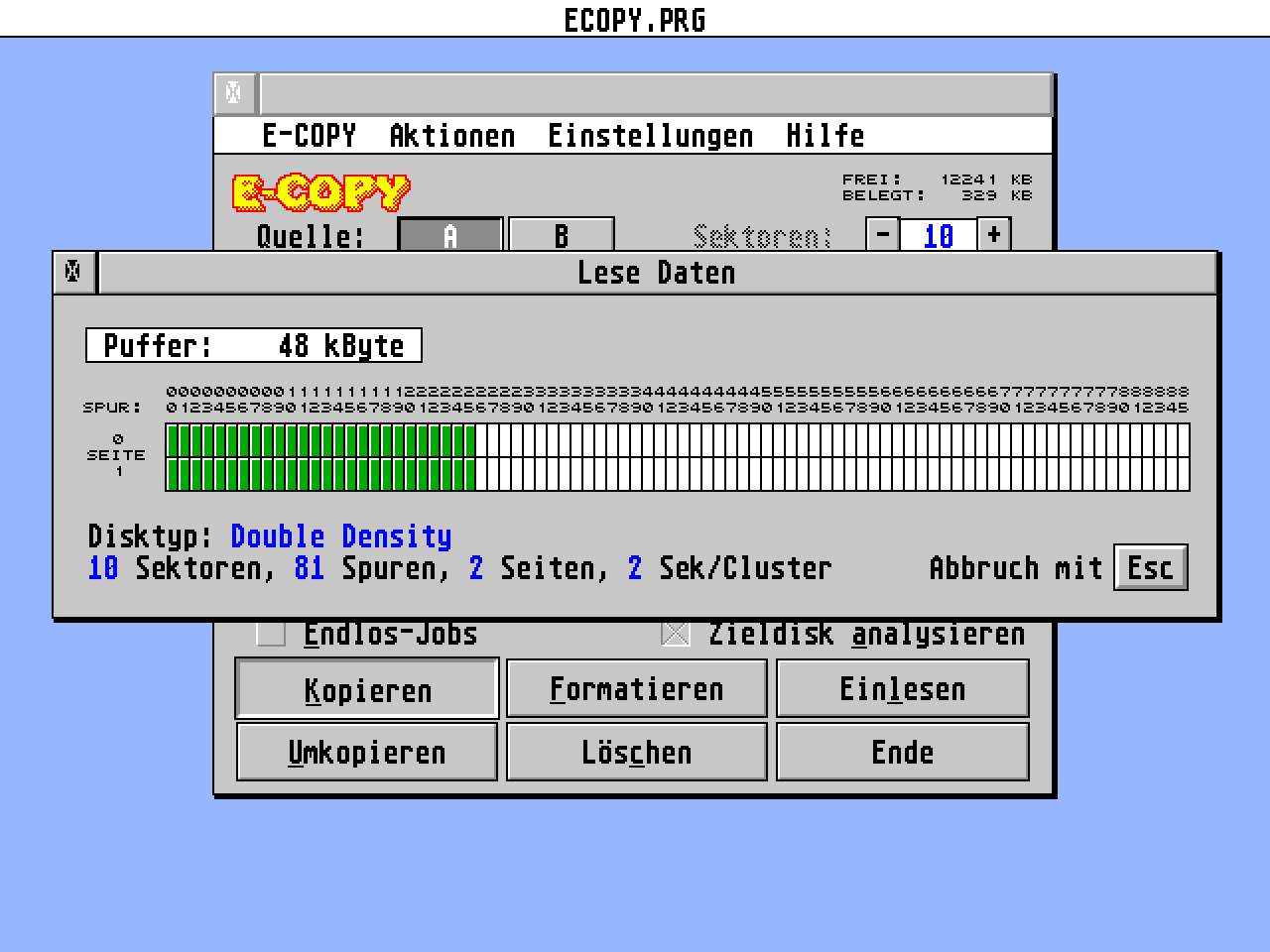 E-Copy atari screenshot