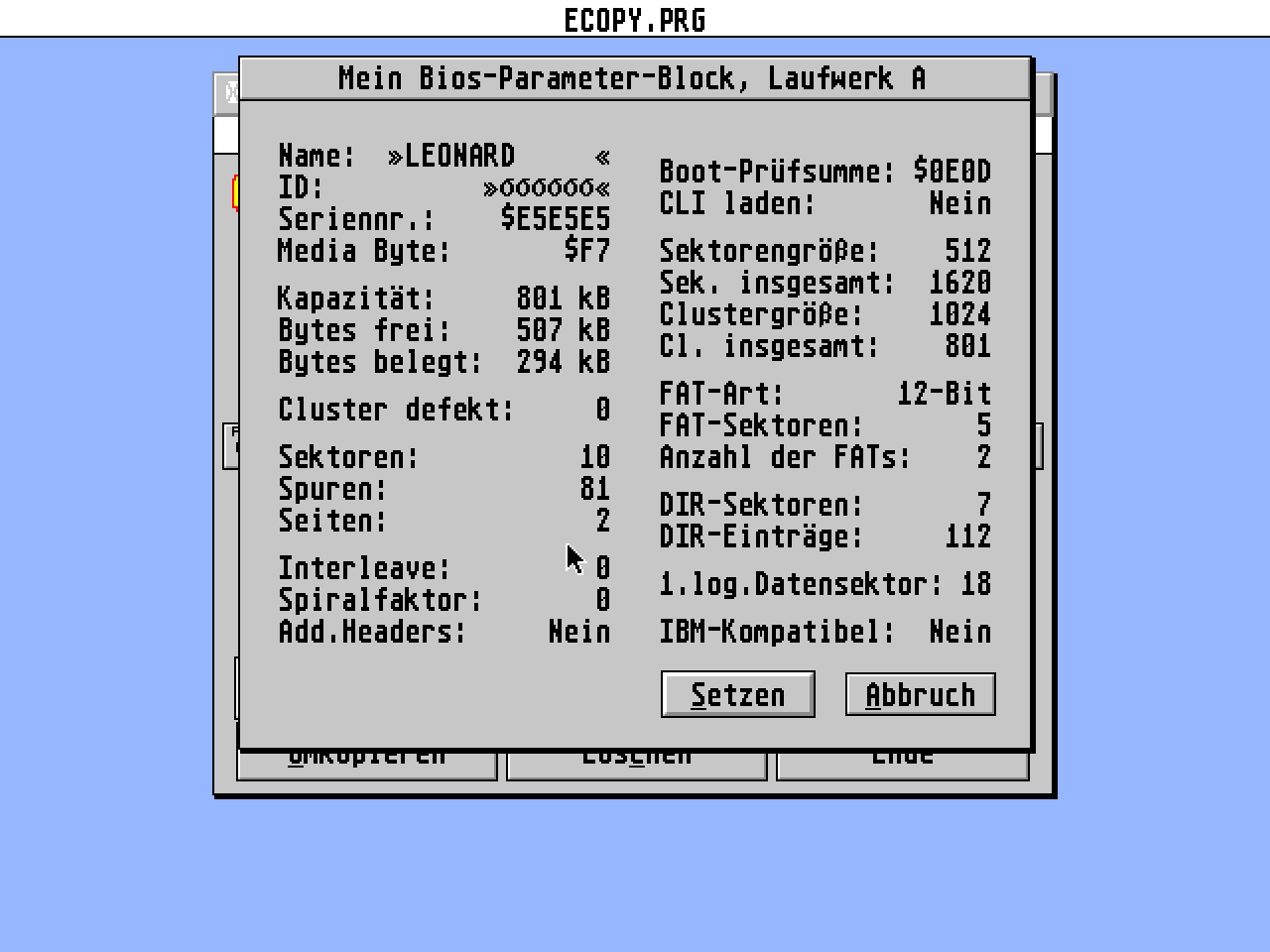 E-Copy atari screenshot