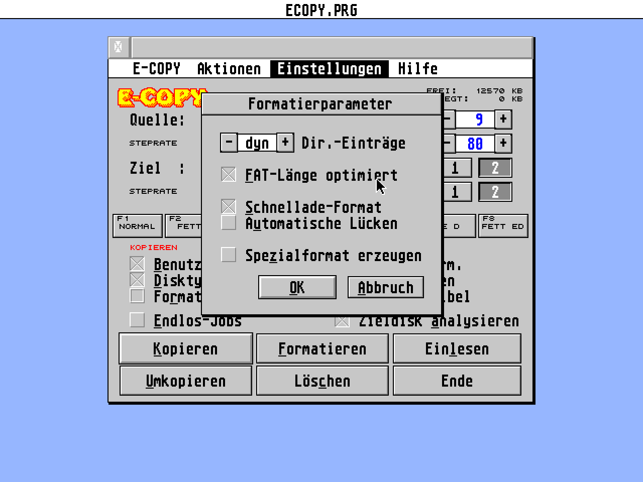 E-Copy atari screenshot