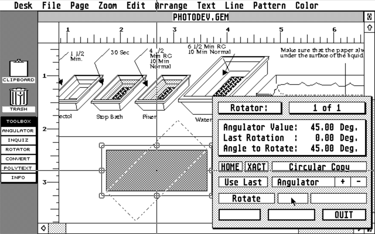 Easy Tools atari screenshot