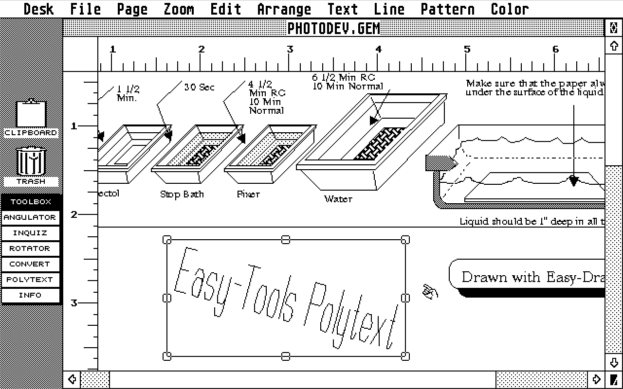 Easy Tools atari screenshot