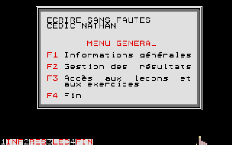 Écrire sans Fautes - Volume 1 - les Sons Difficiles atari screenshot