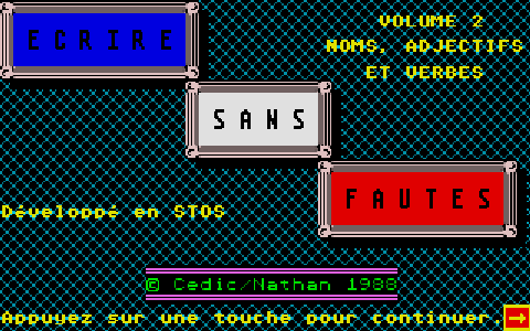 Écrire sans Fautes - Volume 2 - Noms, Adjectifs et Verbes — screenshot 1