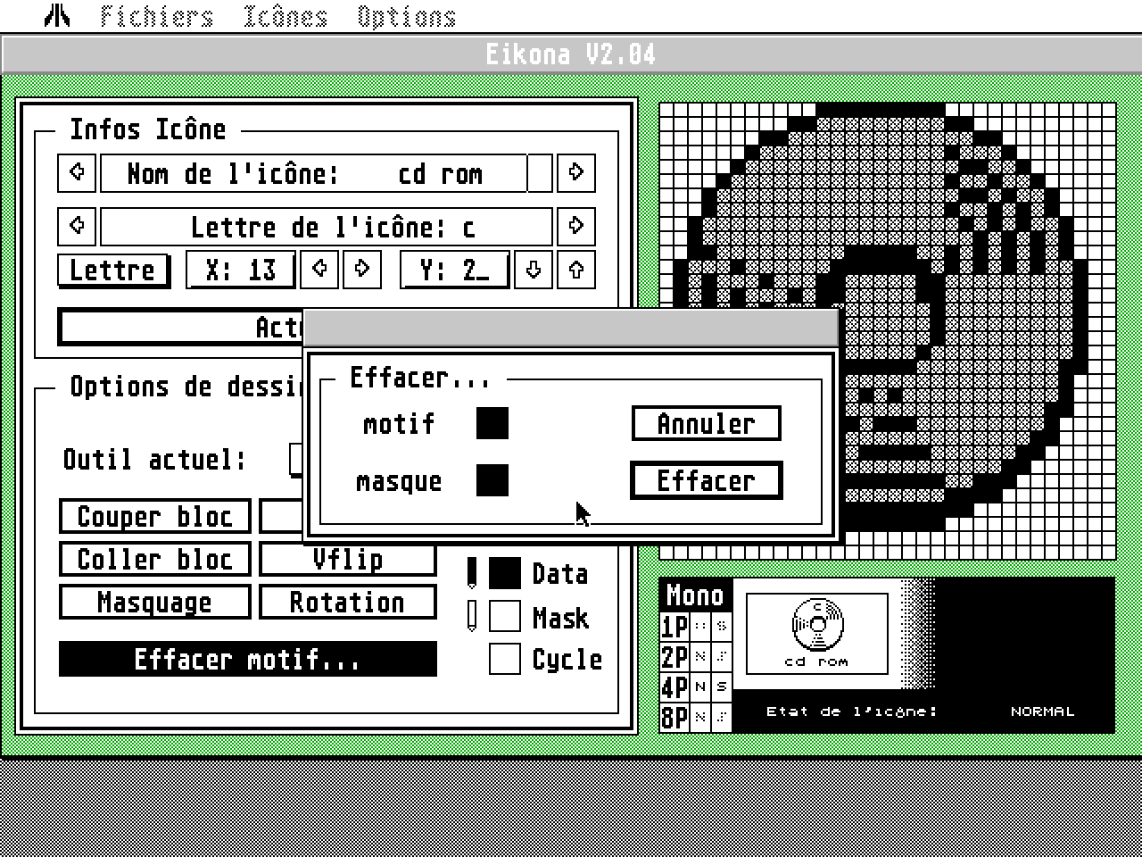 Eikona atari screenshot