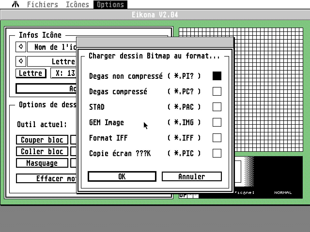Eikona atari screenshot