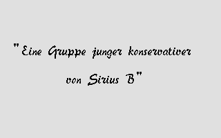 Eine Gruppe Junger Konservativer Von Sirius B atari screenshot