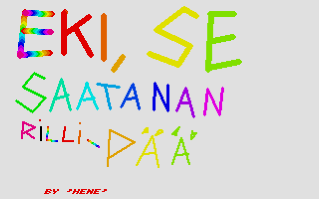 Eki, Se Saatanan Rillipää — screenshot 1