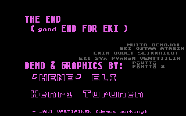 Eki, Se Saatanan Rillipää atari screenshot