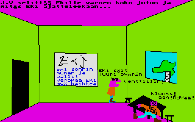 Eki Syö Pyöränventtiilin? atari screenshot