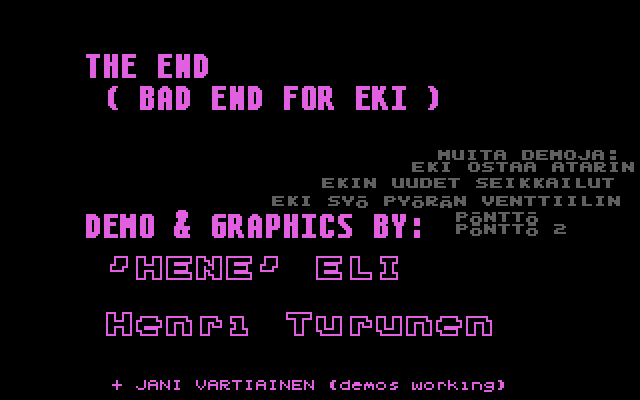 Eki Syö Pyöränventtiilin? atari screenshot