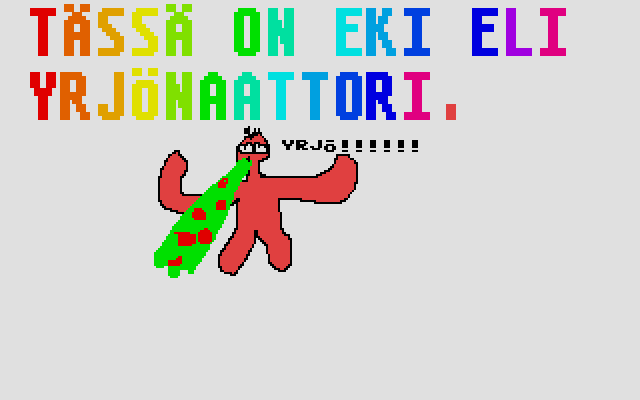 Eki Yrjönaattorina atari screenshot