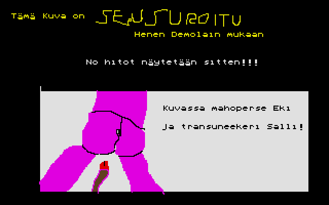 Ekillä Tyttöystävä??? atari screenshot