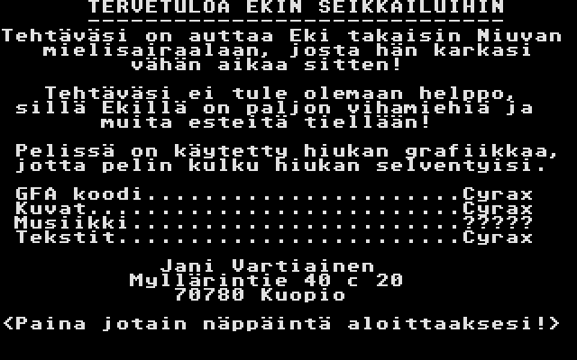 Ekin Seikkailut — screenshot 1