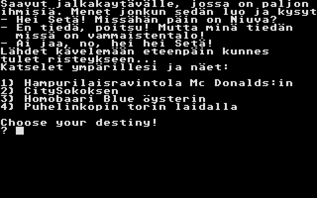 Ekin Seikkailut atari screenshot
