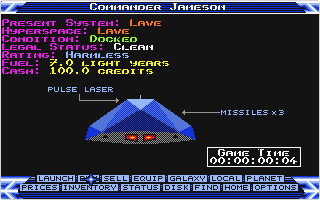 Elite atari screenshot