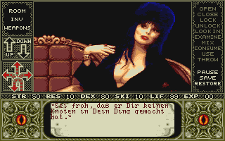 Elvira - Mistress of the Dark atari screenshot