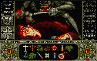 Elvira - Mistress of the Dark atari screenshot