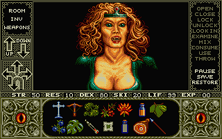 Elvira - Mistress of the Dark atari screenshot