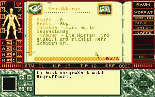 Elvira II - The Jaws of Cerberus atari screenshot