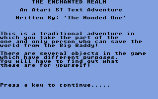 Enchanted Realm (The) atari screenshot