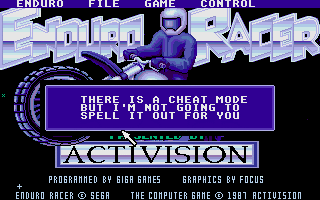 Enduro Racer atari screenshot