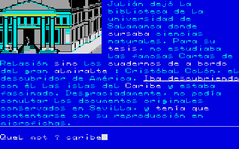 Énigme à Madrid atari screenshot