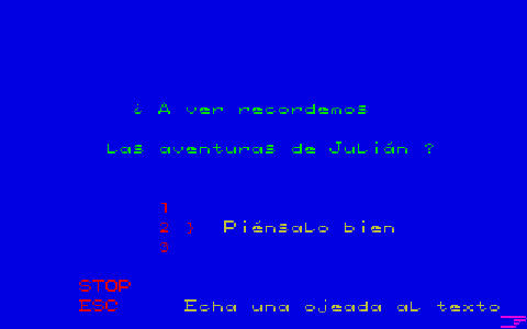 Énigme à Madrid atari screenshot