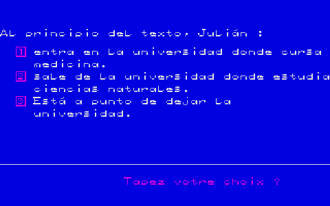 Énigme à Madrid atari screenshot