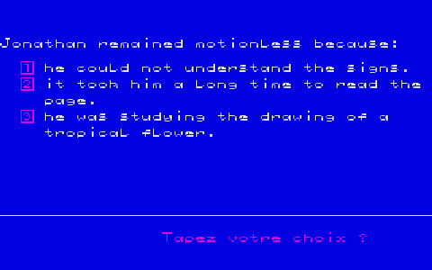 Énigme à Oxford atari screenshot