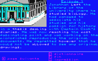 Énigme à Oxford atari screenshot