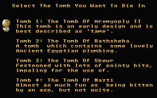 Entombed atari screenshot